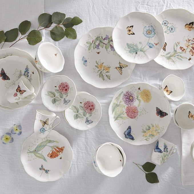 Lenox Butterfly Meadow Porcelain 28-Piece Dinnerware Set - Image 13