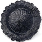 allgala Heavy Quality Round Charger Plates - Dinner Plate - Set of Charger Plates for Table Decor - Ideal for Weddings, Weddings, Thanksgiving Parties & Holidays - Reef Black (13-Inch 48-Pack)