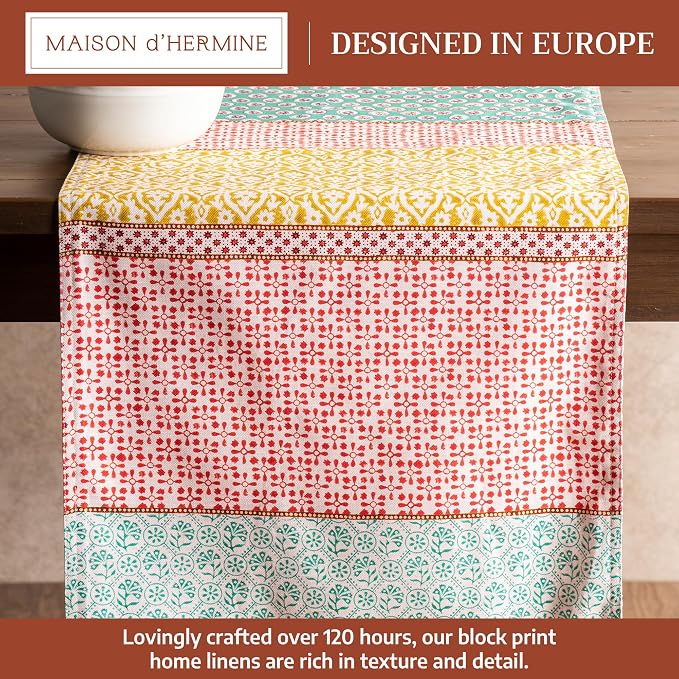 Maison d' Hermine Table Runner 100% Cotton 14.50" x 108" | Table Runners 108 - Image 2