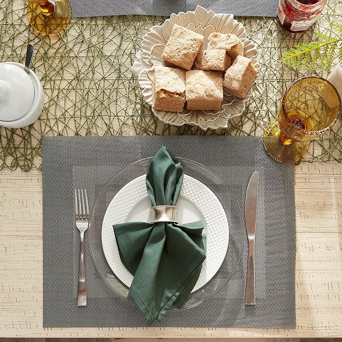 DII PVC Tabletop Collection Woven Indoor/Outdoor, Placemat Set, 6 Piece - Image 5