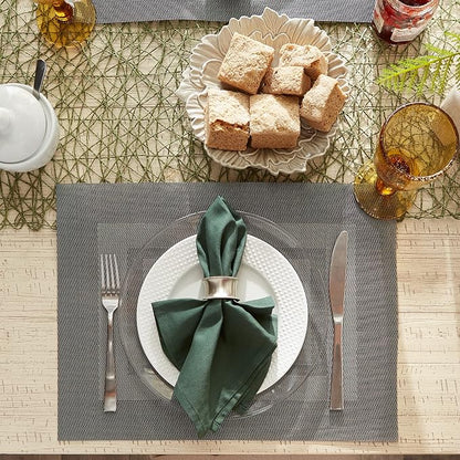 DII PVC Tabletop Collection Woven Indoor/Outdoor, Placemat Set, 6 Piece - Image 5
