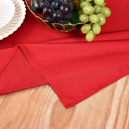 MEANMOY Red Table Runner 36 Inches Long Waterproof Washable Table Runners | - Image 5