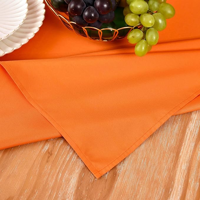MEANMOY Orange Table Runner 72 Inches Long Waterproof Table Runners | Washable - Image 5