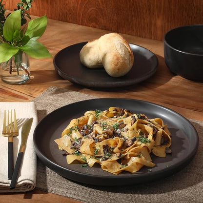 Gibson Elite Pasco 12 Piece Plates and Bowls Reactive Glaze Dishes Stoneware - Image 5