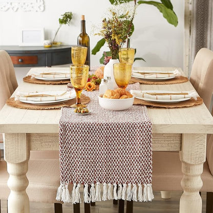 DII Woven Basics Collection 100% Cotton Knit Table Runner - Image 3