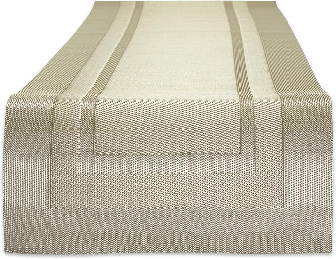 DII PVC Tabletop Collection Woven Indoor/Outdoor, Table Runner by DII