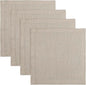 Solino Home Natural Placemats Set of 4-100% Pure Linen Placemats 14 x 14 Inch for Spring, Easter - Fete, Handcrafted and Machine Washable