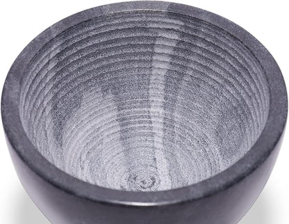Beau Brummell The Original Marble Shaving Soap Bowl Handmade from 100% Natural Marble with Interior Grooves for Maximum Lather | Heat Retaining Stone Provides a Luxurious Hot Shave Experience
