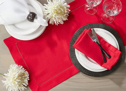 SARO LIFESTYLE Hemstitched Border Dinner Napkin - Image 4