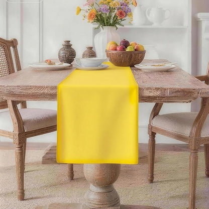 MEANMOY Yellow Table Runner 48 Inches Long Waterproof Table Runners | Washable by MEANMOY