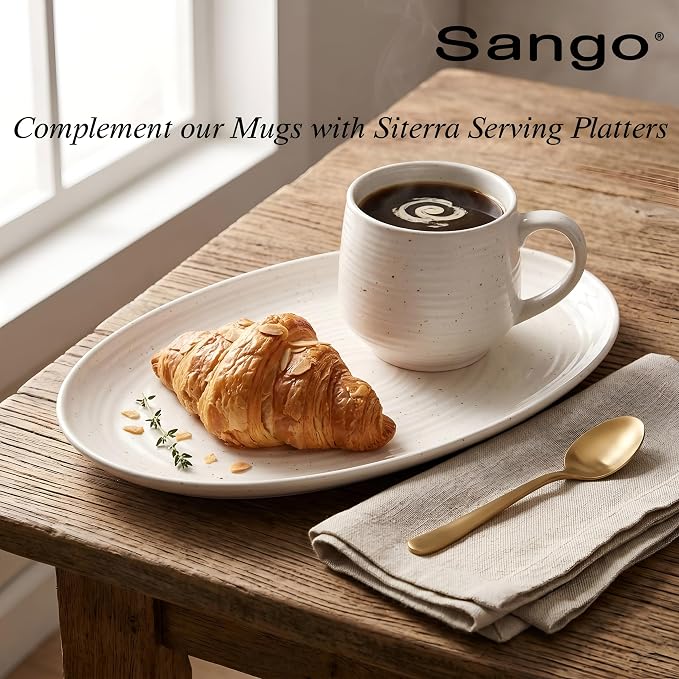 Sango Siterra Artist's Blend 17 oz. Stoneware Mug Set- Service - Image 5