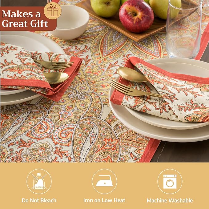 Maison d' Hermine Table Runner 100% Cotton 14.50" x 48" | Table Runners 48 - Image 5