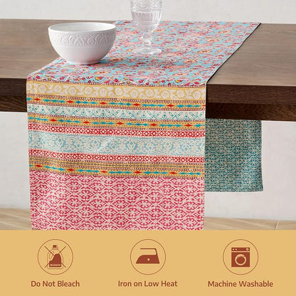 Maison d' Hermine Table Runner 100% Combed Cotton 14.5"x72" | Table Runners 72 - Image 8