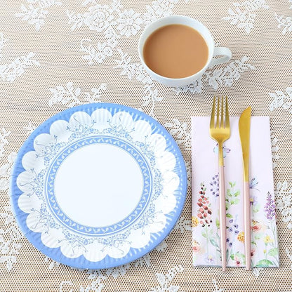 Talking Tables Afternoon Tea Vintage Floral Paper Plates Pack of 24 Truly - Image 6