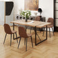 Dining Table Set for 4, Modern 55'' Wood Dinette Table Set for 4 with Fabric Dining Chairs,Table and Chairs Set of 4,Ideal for Kitchen Dining Room