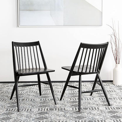Safavieh Home Collection Wren Black 19-inch Spindle Dining Chair (Set of 2)