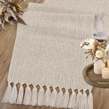 Boho Dresser Runner for Bedroom 36 Inch, Short Table Runner - Image 4