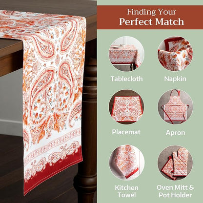 Maison d' Hermine Table Runner 100% Cotton 14.50" x 108" | Table Runners 108 - Image 5