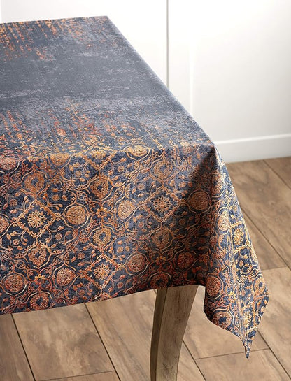 Maison d' Hermine Table Cloth Rectangle Table 100% Cotton 70 x 140 Inches Fall Tablecloth Reusable Everyday Use for Thanksgiving Christmas Decorations Dining Farmhouse Party (Imperfection)