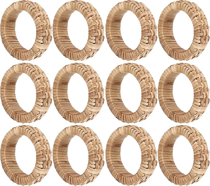ALPHA Living HOME Decorative Napkin Rings Set of 12 by ALPHALivingHOME