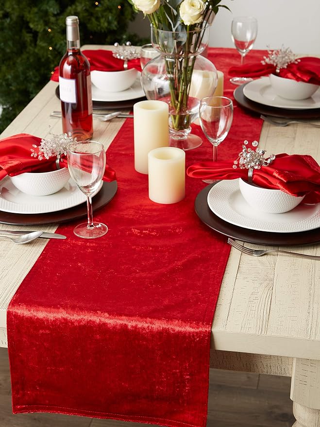 DII Velvet Collection Tabletop, Table Runner - Image 8