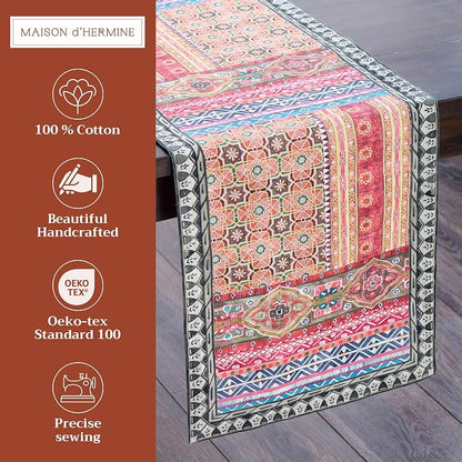 Maison d' Hermine Table Runner 100% Cotton 14.50" x 72" | Table Runners 72 - Image 2