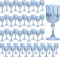 7OZ Plastic Wine Glasses, Reusable Vintage Goblets Unbreakable Drinking Glasses by Unknown