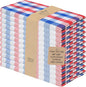 Urban Villa July 4th Cloth Napkins Red/Blue/White Dinner Napkins 100% Cotton (Set of 12) 20x20 Inches Buffalo Checks Highly Absorbent Soft Durable Reusable & Washable Table Dinner Napkins