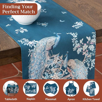Maison d' Hermine Table Runner 100% Combed Cotton 14.5"x108" | Table Runners - Image 7