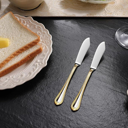 Premium Pearl Edge 4-Piece 6.9-Inch Butter Knife Set | 18/10 Stainless Steel - Image 3