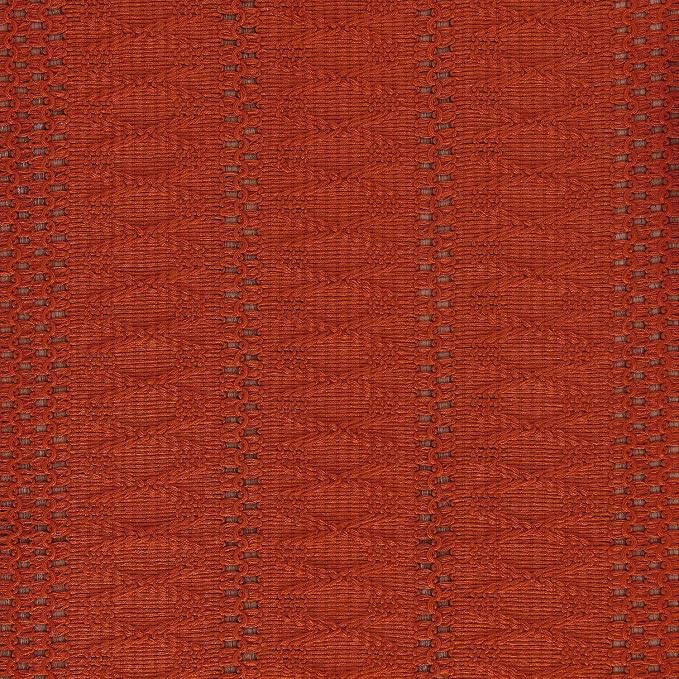 Macrame Style Boho Table Runner, 12x72 Inch Dark Orange | Woven Boho Table - Image 6