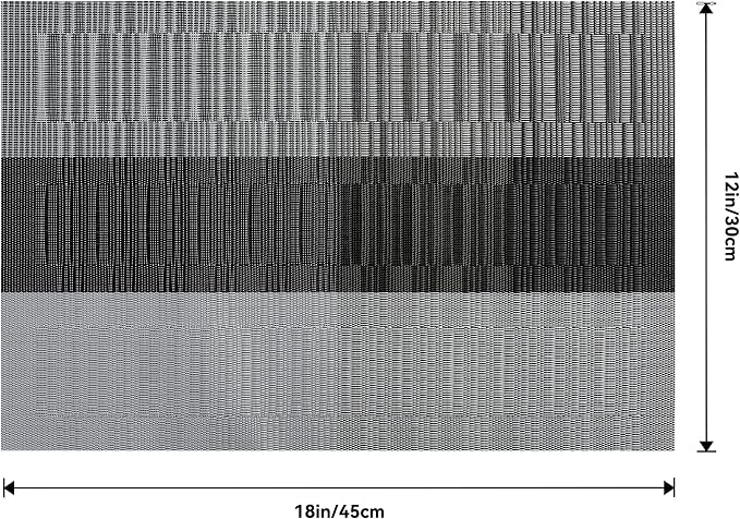 Leetaltree Grey with White Striped Placemats Set of 6 - Image 7