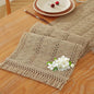 Burlap Boho Table Runner for Home Decor by Niviy