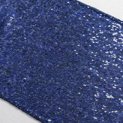 ShiDianYi 12''x72'' Navy Blue Sequin Table Runner by ShiDianYi