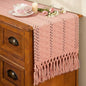 Pink Table Runner Boho Dresser Runner Home Coffee Table Decor 12x72 Inch | 72 by FEXIA