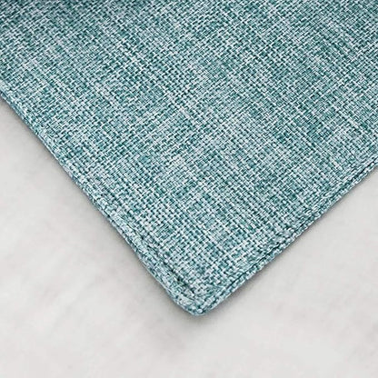 Home Brilliant Placemats Set of 6 Heat Resistant Dining Table Place Mats for Kitchen Table Party Decoration, 13 x 19 inches, Teal