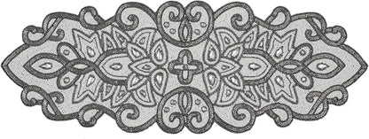 Handmade Beaded Table Runner 13 x 36 Inch - Image 2