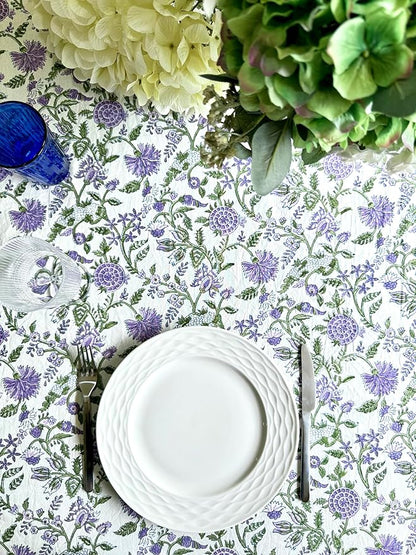 ATOSII Cotton Tablecloth Mahoka 90" Inches Round