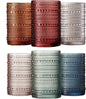 Khen Hobnail Beaded Highball Drinking Tumbler Glasses | Set of 6 | Color by Khen