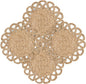 13.8" Corn Husk Woven Round Placemats Set of 4 - Wicker Boho Farmhouse Placemats - Rattan Table Mats Like Water Hyacinth for Dining Table, Wedding, Home, Christmas, Party