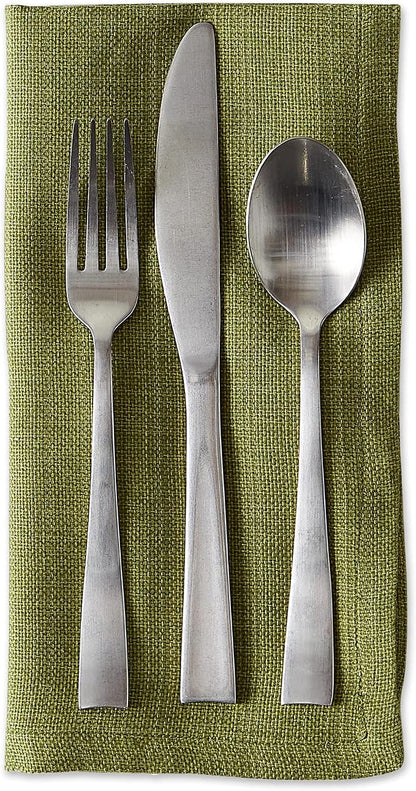 DII Variegated Tabletop Collection, Napkin Set, Olive Green, 6 Piece - Image 4