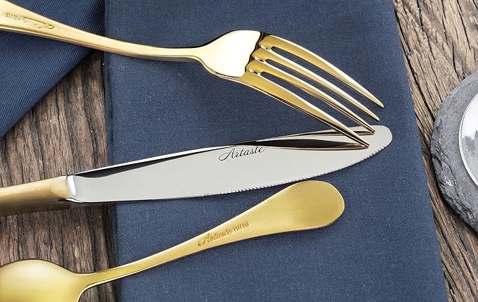 Artaste 56907 Rain 18/10 Stainless Steel Flatware 36-Piece Set, Service - Image 7