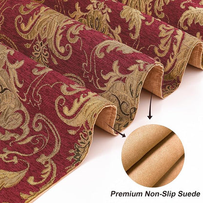 Loom and Mill Luxury Vintage Chenille Table Runner 72 Inches Long, 13x72 inch - Image 4