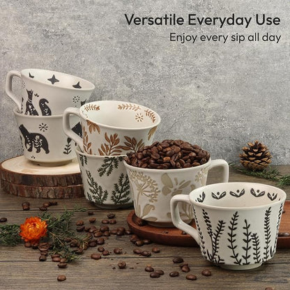 11 oz Ceramic Coffee Mug, Stoneware Teacup - Image 7