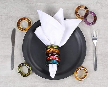 Resin Napkin Rings, Spring Color Epoxy Holders | Epoxy resin, glossy finish - Image 5