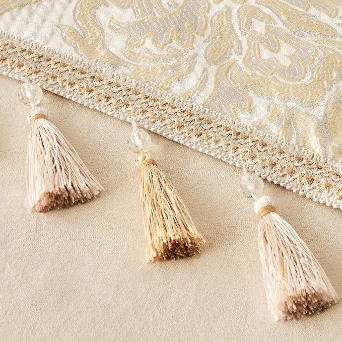 Loom and Mill Elegant Damask Jacquard Table Runner 13x108 inch - Image 5