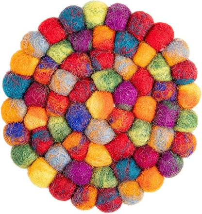 Round Felt Ball Coasters - Image 4