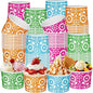 CHENGU 60 Pcs Mexican Flowers Snack Cups 9 oz Disposable Mexican Flowers Ice by CHENGU