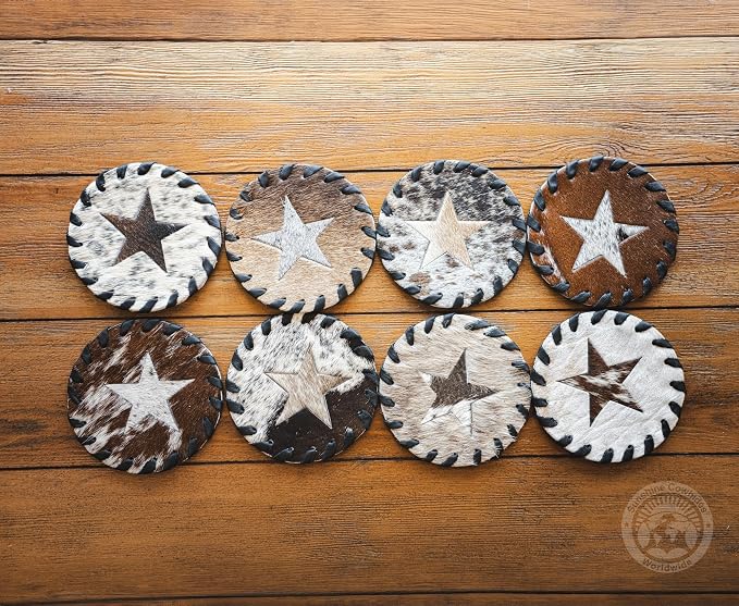 Natural Cowhide Coaster - Image 8