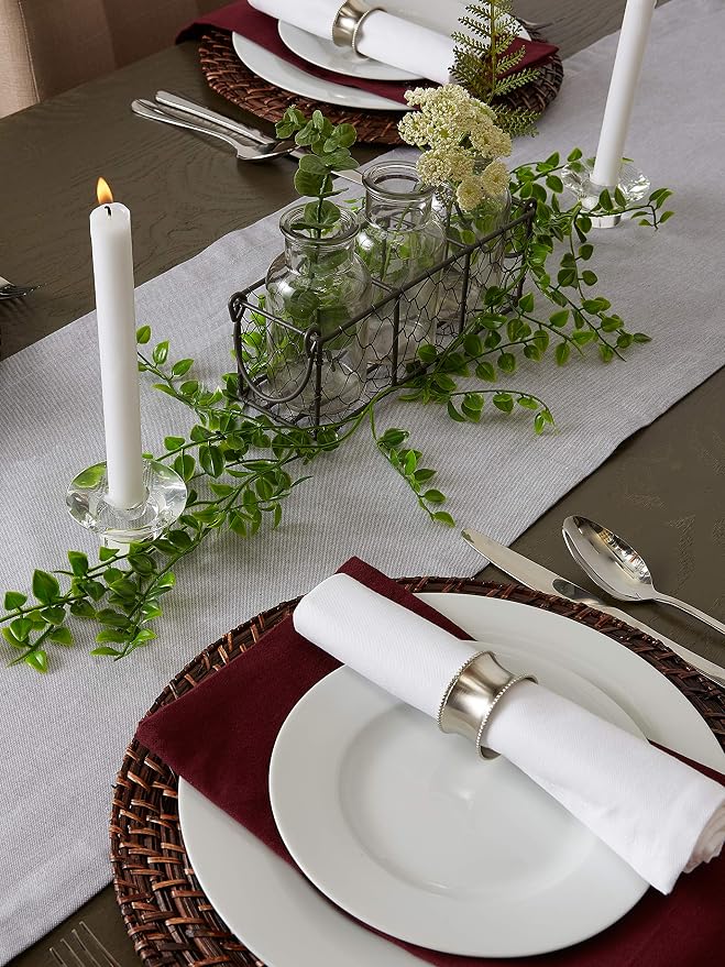 DII Chambray Kitchen, Tabletop Collection, 14x72 Table Runner - Image 5